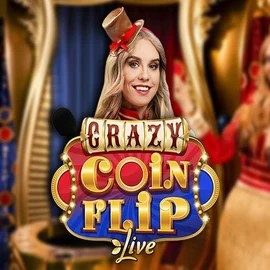 Crazy Coin Flip game by Evolution – logo hosted on WinLion Casino
