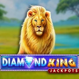 Diamond King Jackpots slot logo by SpinPlay Games at WinLion Casino