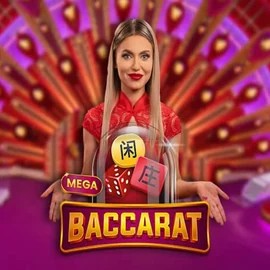 Official Live Casino logo: Mega Baccarat by Pragmatic Play at WinLion Casino