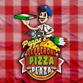 Official Slots logo: Peppe’s Pepperoni Pizza Plaza by Pragmatic Play at WinLion Casino