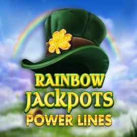 Rainbow Jackpots Power Lines slot visual from Red Tiger Gaming available on winslion.ca